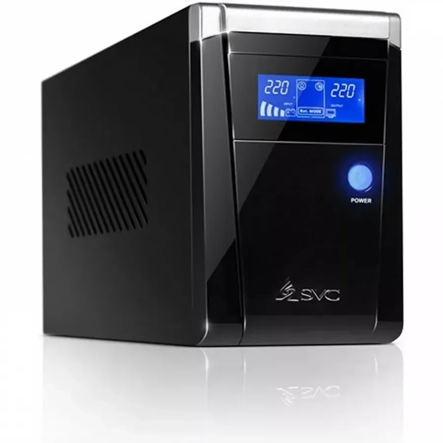 UPS SVC V-1500-F, 1500VA/900Vt, Smart, USB, 3 розеток — 3