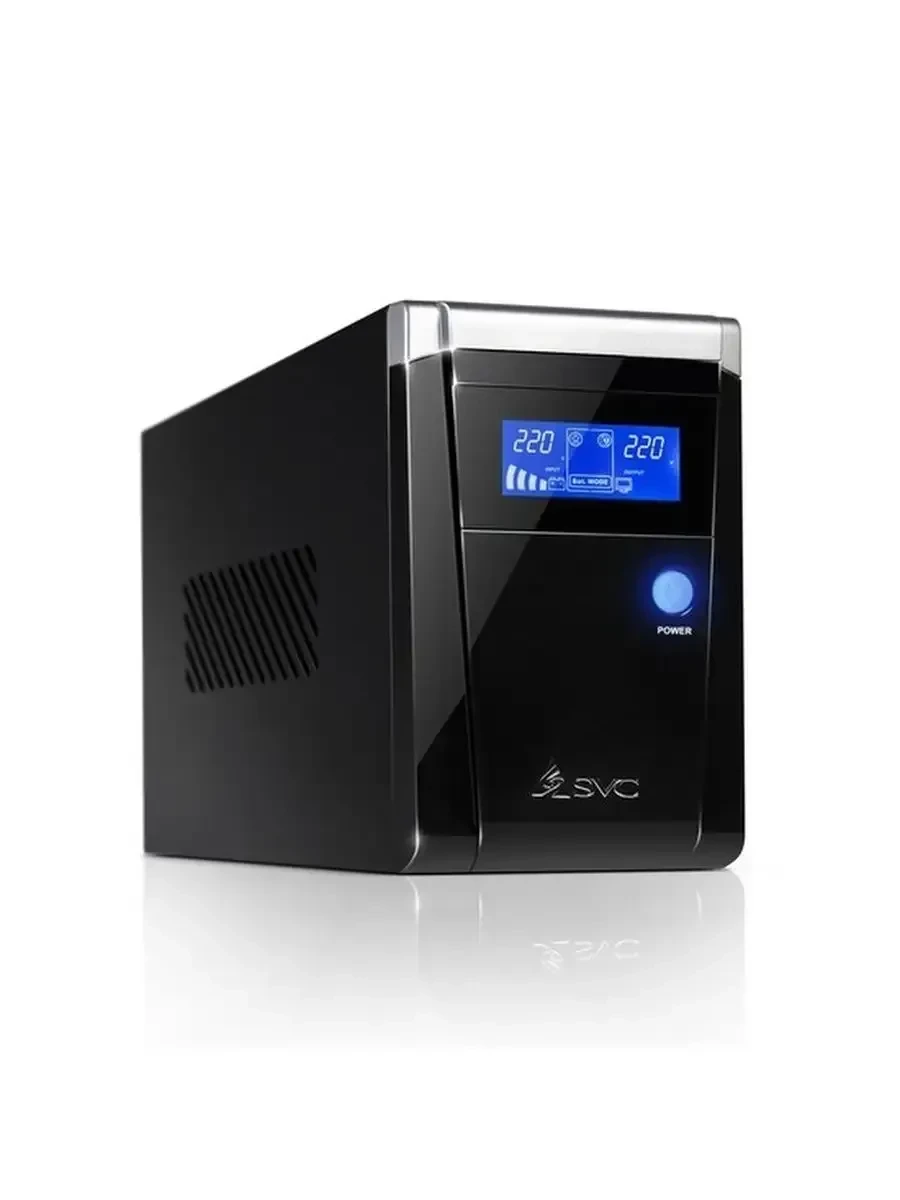 ИБП UPS SVC V-1500-F-LCD, 1500VA/900Vt, Smart, LCD, USB