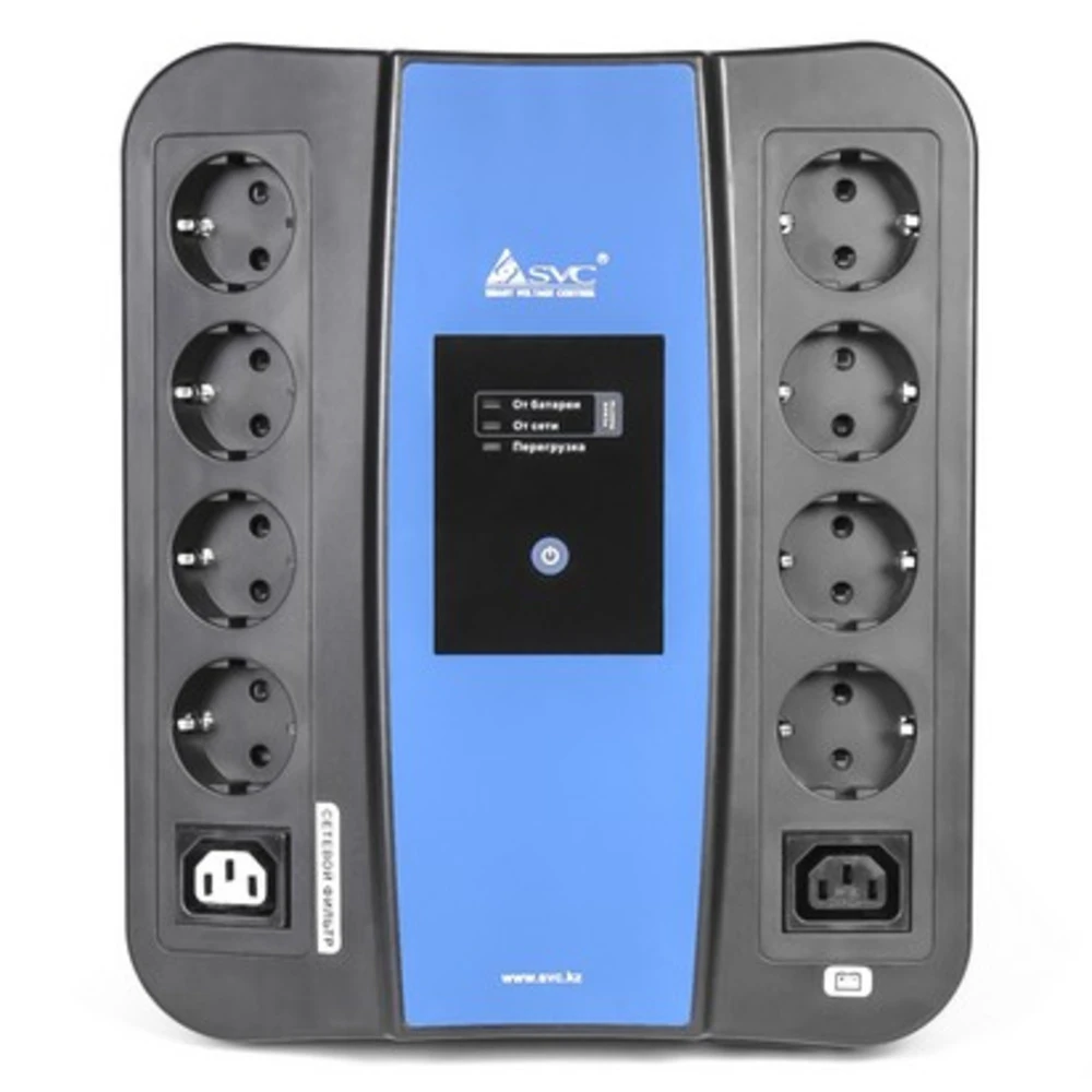 UPS SVC U-1000, 1000VA/600Vt, Smart, USB, 8+2 розеток — 2