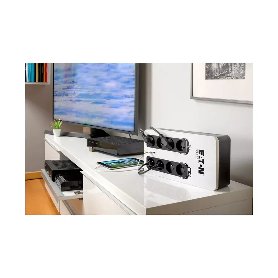 ИБП Eaton 3S850D, 850ВА, 8 Schuko, 2 USB