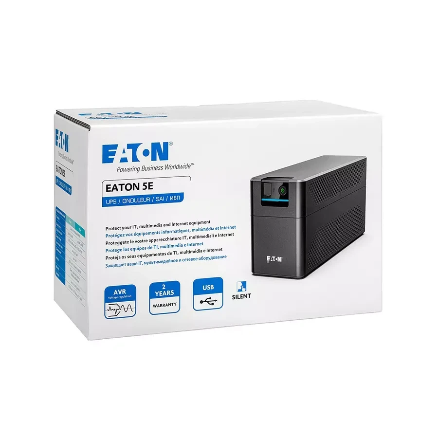 ИБП Eaton 5E900UD, 900ВА, 2 Schuko, 1 USB