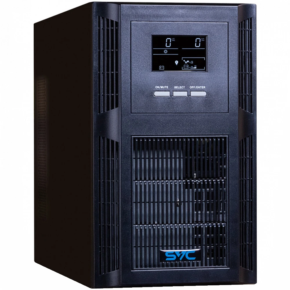 ИБП SVC PT-3K-LCD, 3000ВА/3000Вт, Online, LCD, USB, RS-232, SMART — 4