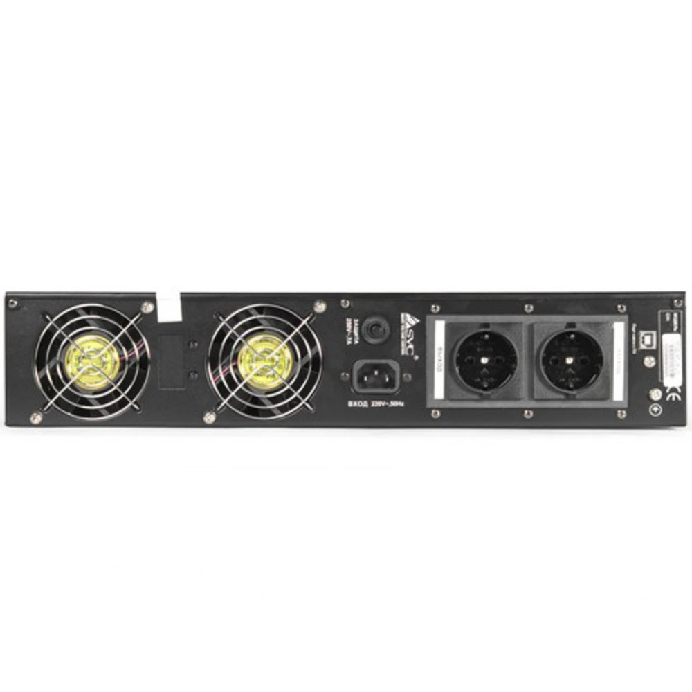 ИБП SVC RTL-1K-LCD, 1000ВА/700Вт, стоечный 19" 2U, USB-SMART, черный — 3