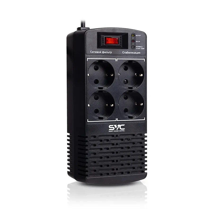 Стабилизатор SVC AVR-600-L, 600ВА/300Вт LED