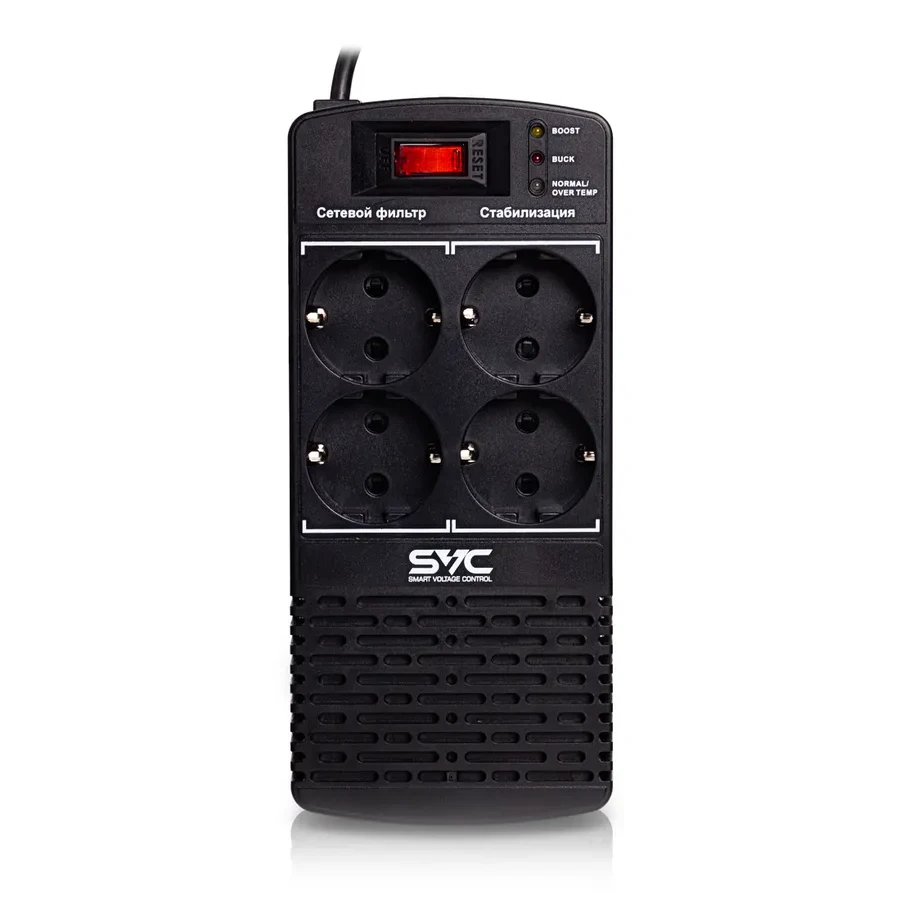 Стабилизатор SVC AVR-600-L, 600ВА/300Вт LED — 2