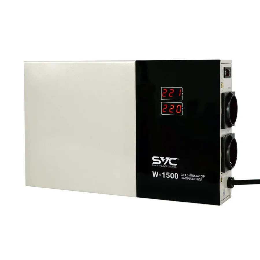 Стабилизатор SVC W-1500, 1500ВА/1500Вт LED дисплей