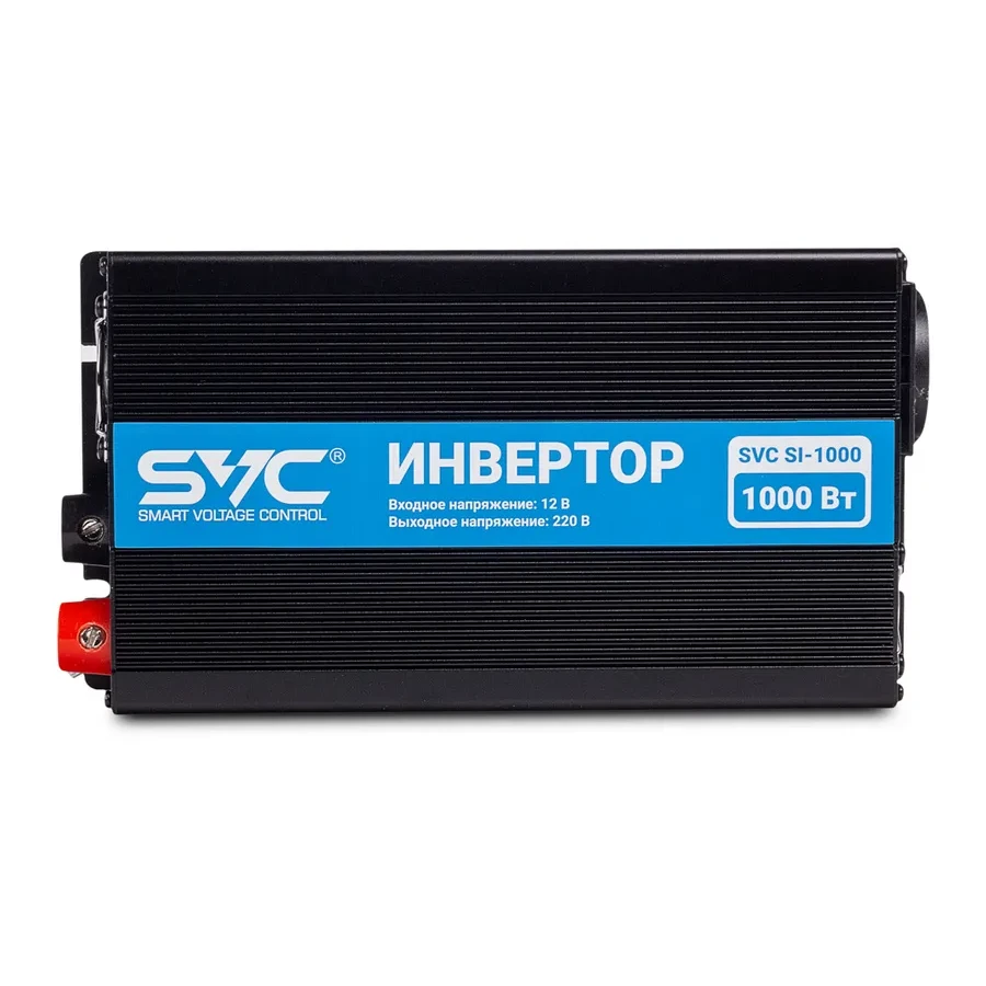 Инвертор SVC SI-1000, 1000ВА/1000Вт, USB, черный — 2