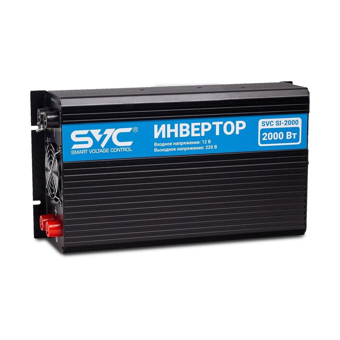 Инвертор SVC SI-2000, 2000ВА/2000Вт, USB, черный