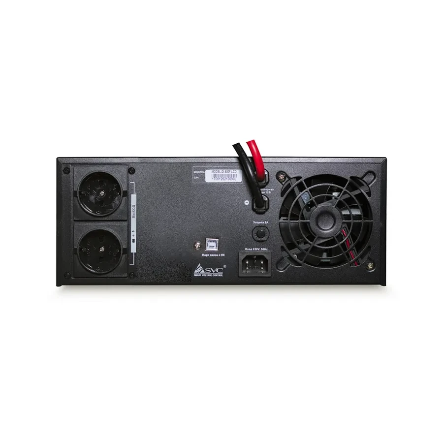 Инвертор SVC DI-800-F-LCD, 800ВА/640Вт, USB, черный — 3