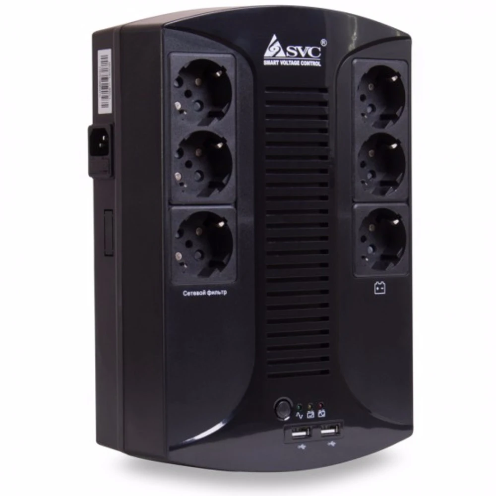 ИБП SVC U-850-L, USB, 850ВА/510Вт, 145-290В
