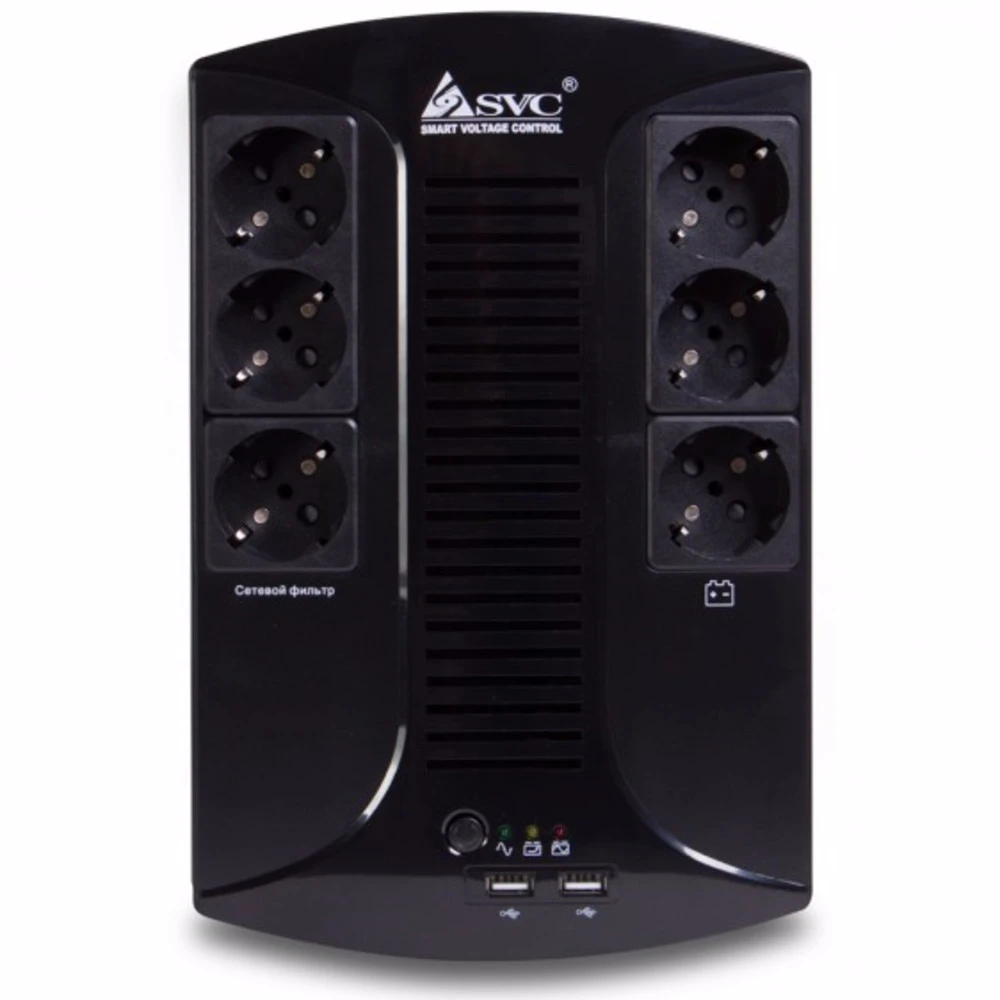 ИБП SVC U-850-L, USB, 850ВА/510Вт, 145-290В — 2
