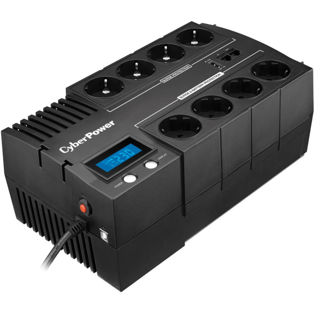 ИБП CyberPower BR700ELCD, линейный, 700ВА/420Вт, LCD — 3