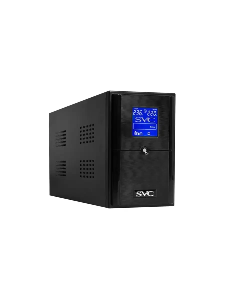 ИБП UPS SVC V-1200-L, AVR, 1200VA/720W, 12V/7Ah*2, (3) Schuko
