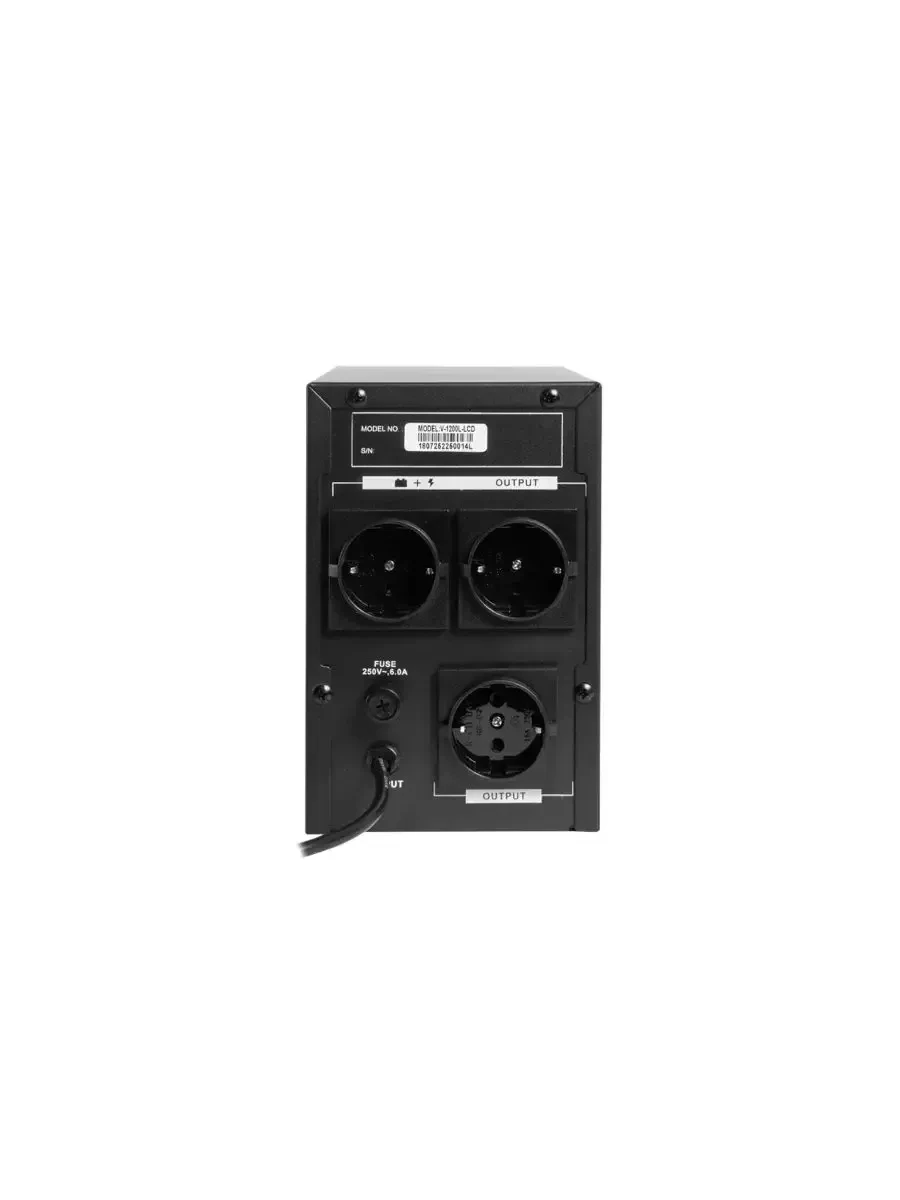 ИБП UPS SVC V-1200-L, AVR, 1200VA/720W, 12V/7Ah*2, (3) Schuko — 3