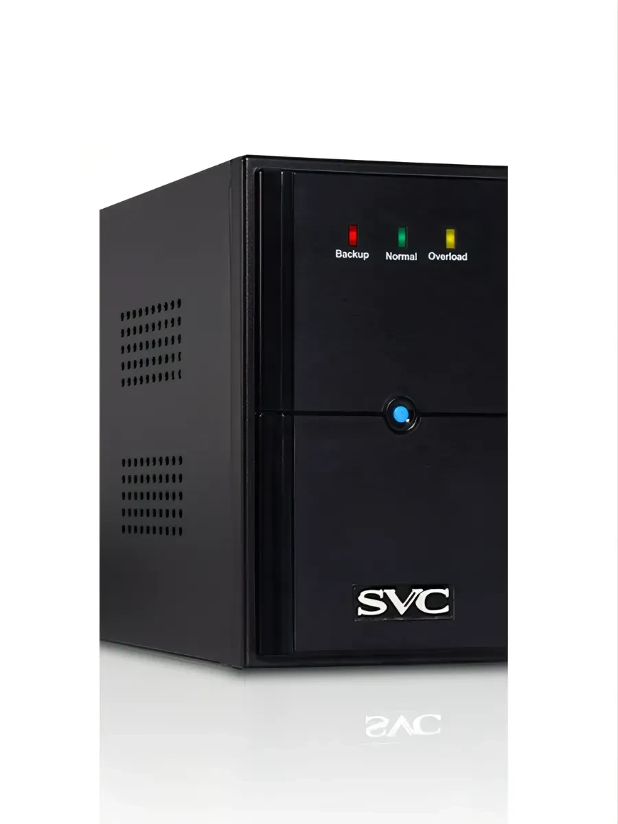 ИБП UPS SVC V-2000-L, AVR, 2000VA/1200W, 12V/9Ah*2, (2) Schuko