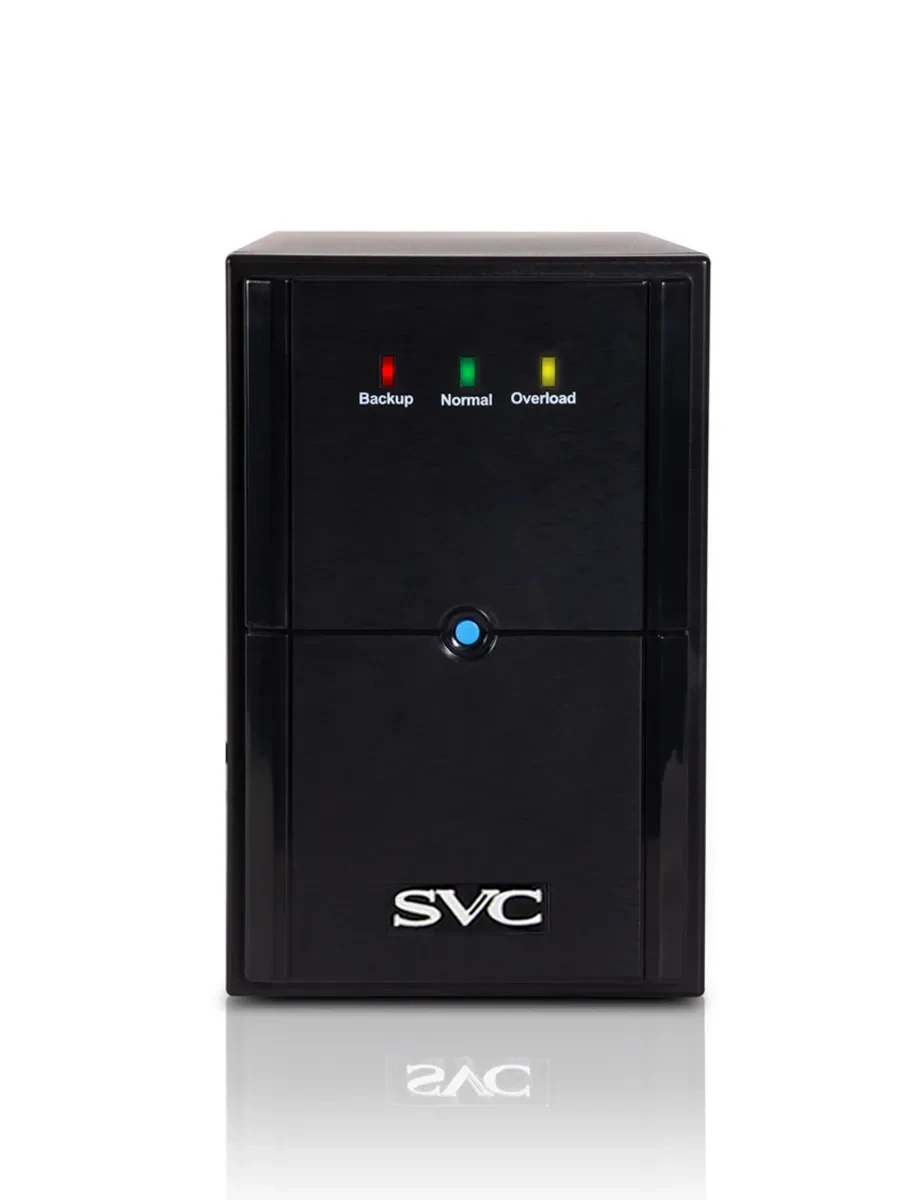 ИБП UPS SVC V-2000-L, AVR, 2000VA/1200W, 12V/9Ah*2, (2) Schuko — 3