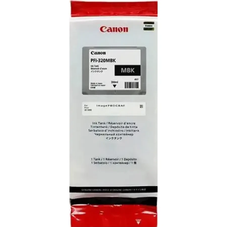 Картридж Canon PFI-320 MBk, матовый чёрный, 300 мл