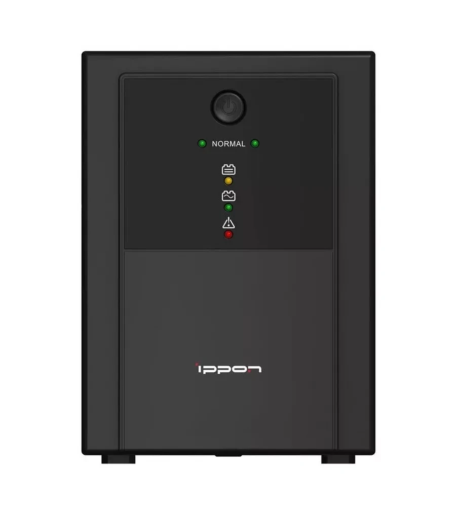 ИБП Ippon Back Basic 1500, 1500VA, 900Вт, AVR 162-280В, 6хС13, управление по USB, без комлекта кабелей
