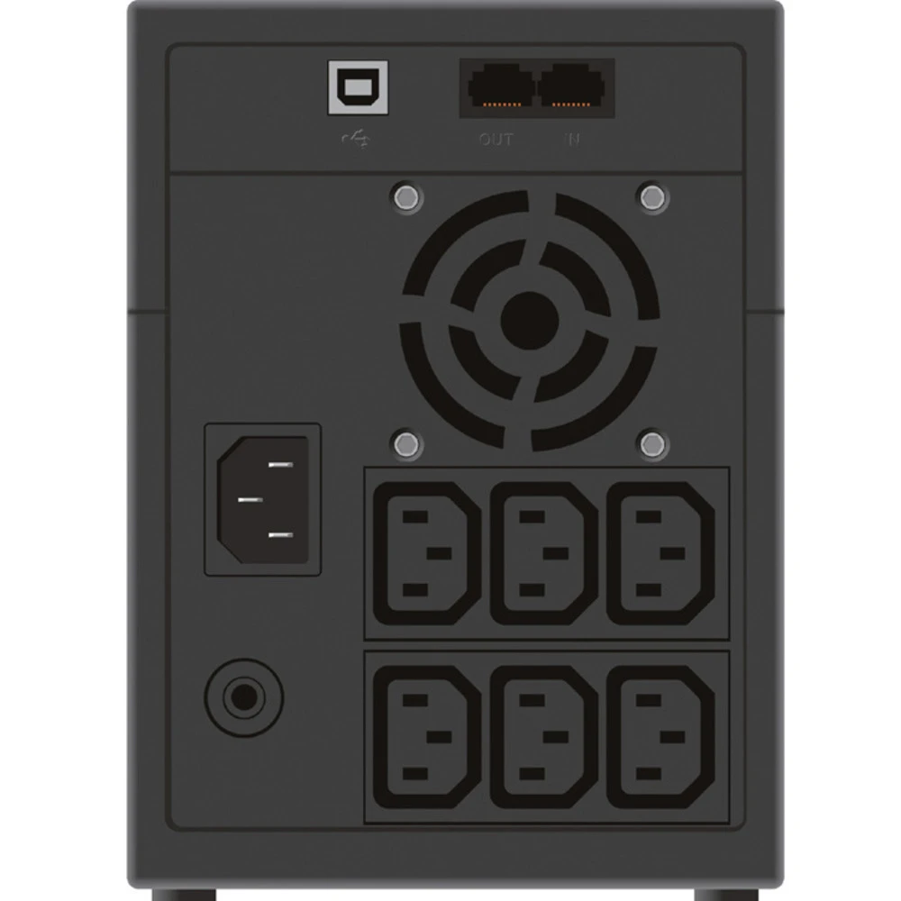 ИБП Ippon Back Basic 1500, 1500VA, 900Вт, AVR 162-280В, 6хС13, управление по USB, без комлекта кабелей — 5
