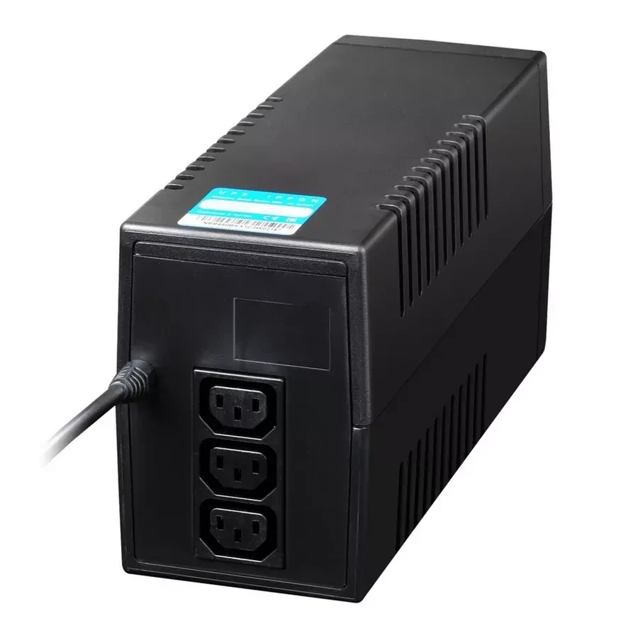 ИБП Ippon Back Basic 650, 650VA, 360Вт, AVR 162-285В, 3хС13, управление по USB, без комлекта кабелей — 3