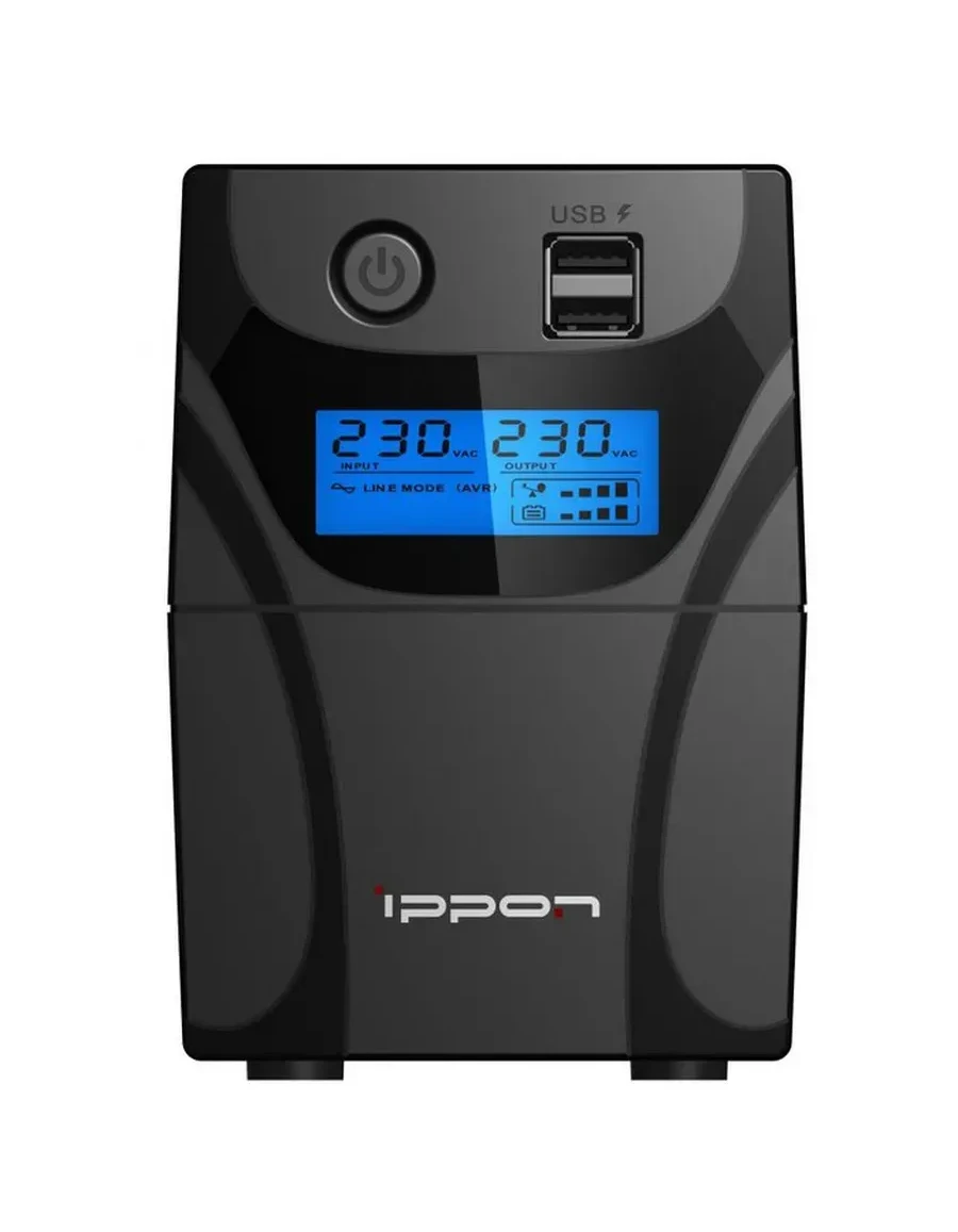 ИБП Ippon Back Power Pro II 800, 800VA, 480W, LCD — 4