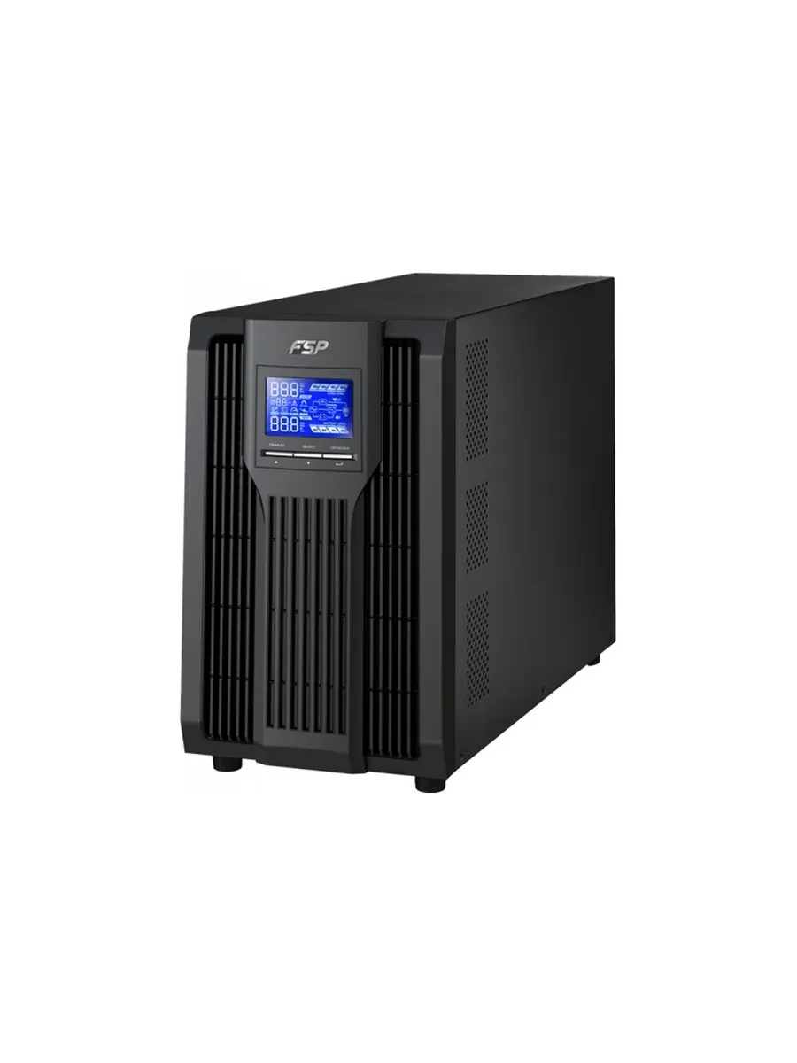 ИБП FSP Clippers 3K 3000W/ батареи 12V 9Ahx6/1 x IEC 320 C19 / 6 x IEC 320 C13/USB Type-B порт и RS-232/ЖК дисплей