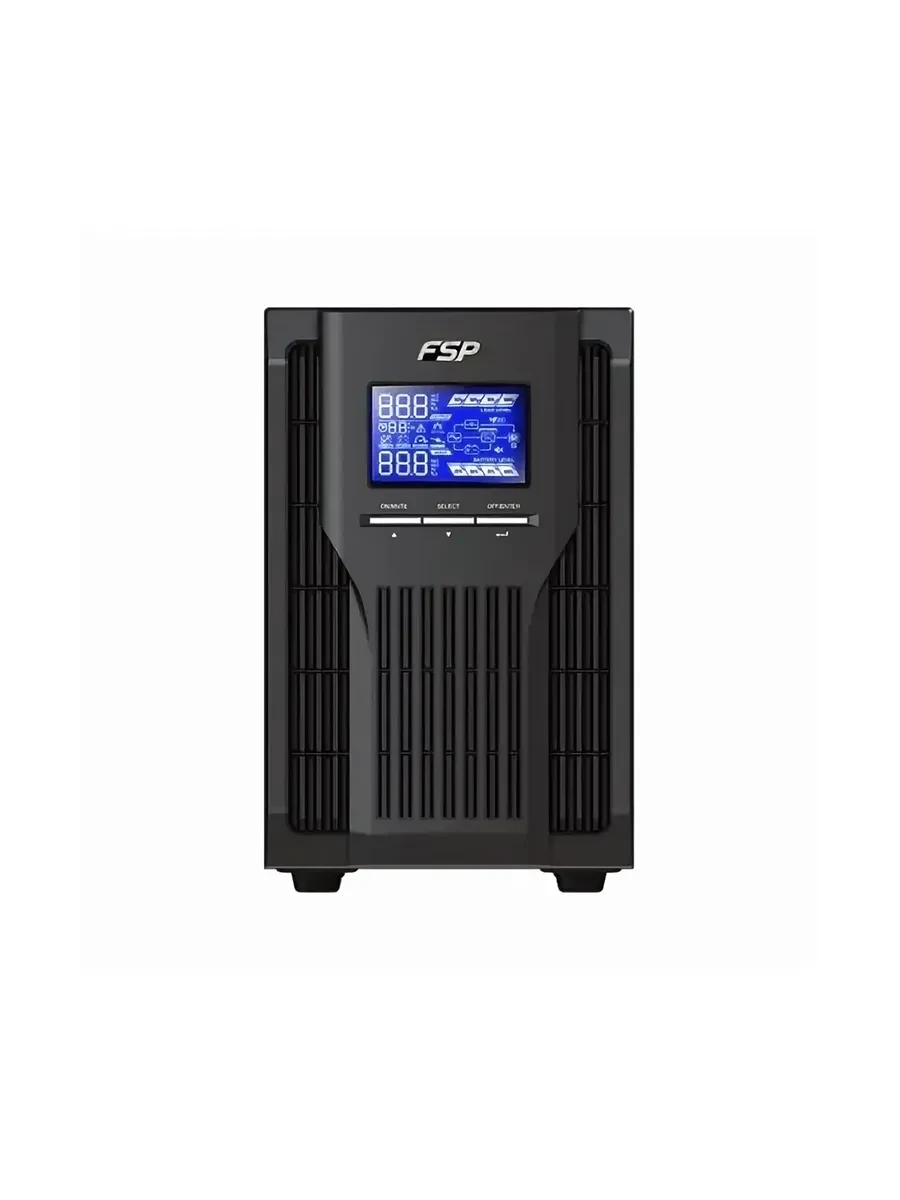 ИБП FSP Clippers 3K 3000W/ батареи 12V 9Ahx6/1 x IEC 320 C19 / 6 x IEC 320 C13/USB Type-B порт и RS-232/ЖК дисплей — 2