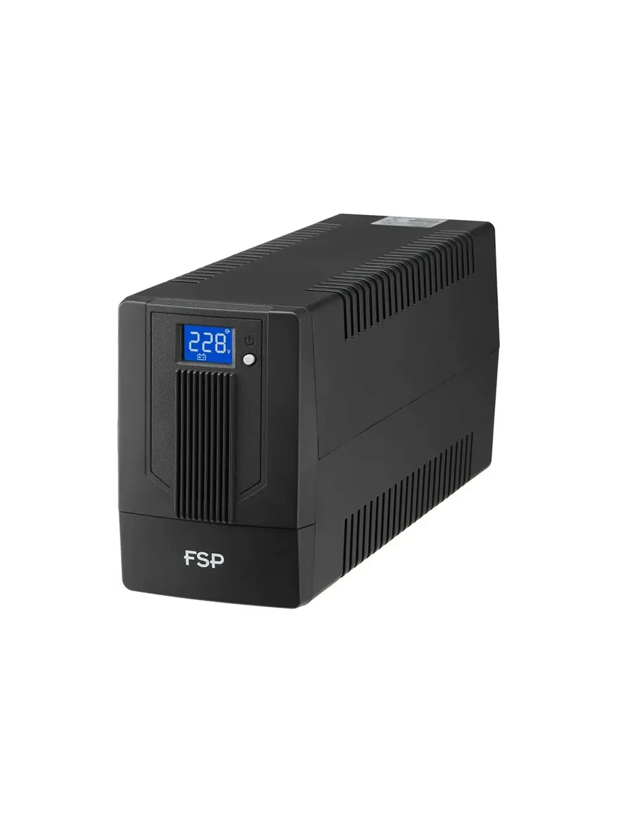 ИБП FSP iFP 1000 600W/батареи 12V 7Ahx2/2xUSB/RJ45/4 розетки Euro/ЖК дисплей