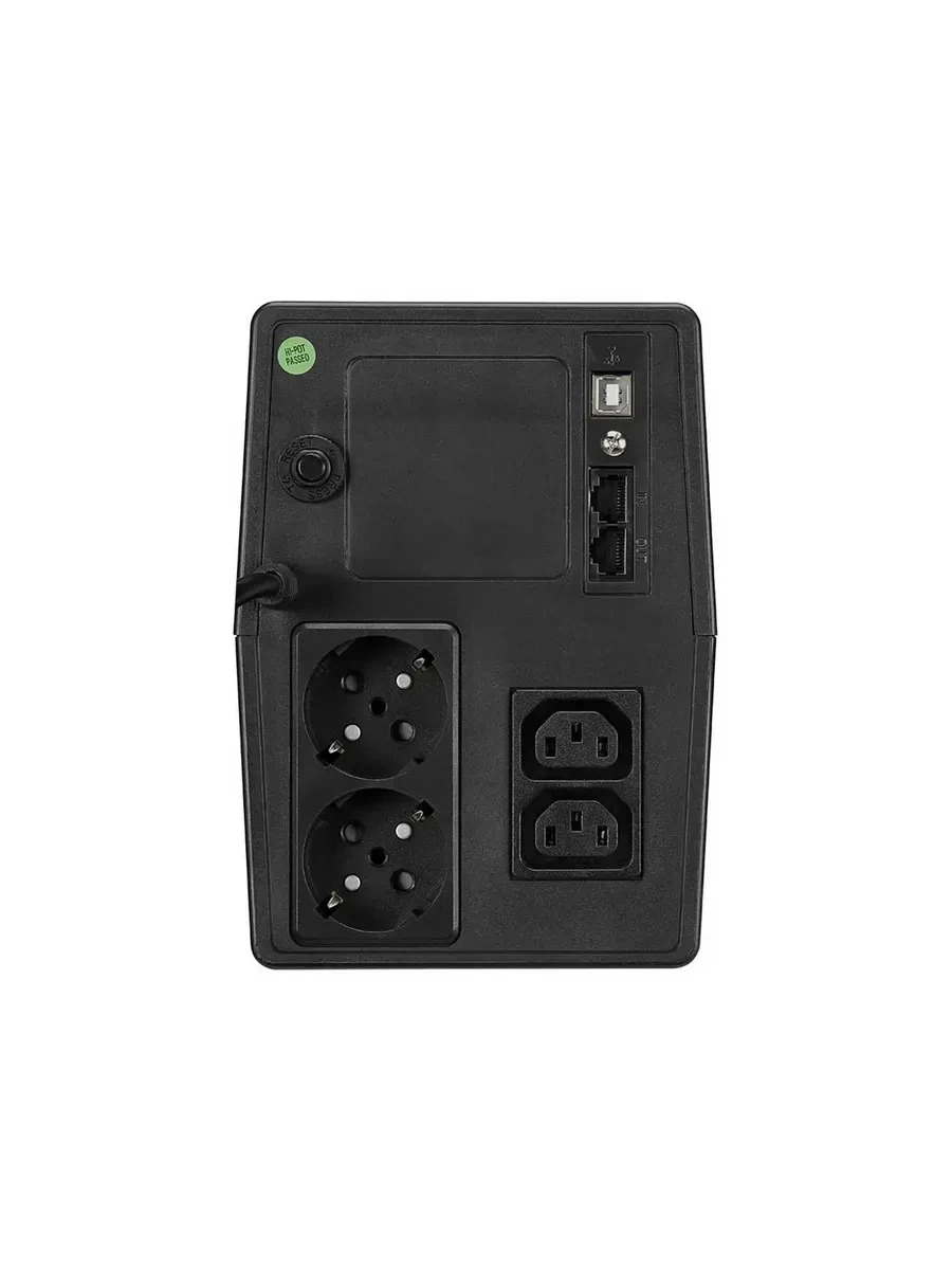 ИБП FSP iFP 1000 600W/батареи 12V 7Ahx2/2xUSB/RJ45/4 розетки Euro/ЖК дисплей — 3
