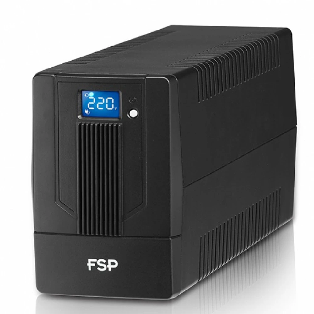 ИБП FSP iFP 1000 600W/батареи 12V 7Ahx2/2xUSB/RJ45/4 розетки Euro/ЖК дисплей — 4