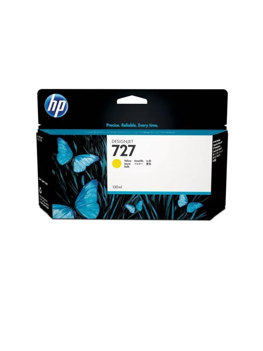 Картридж HP 727, 130ml, жёлтый, DesignJet