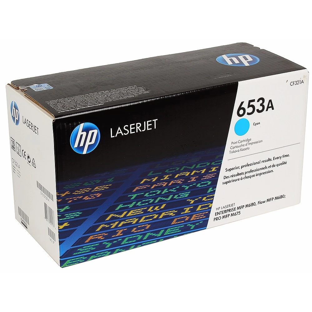 Картридж HP 653A Cyan для Color LaserJet M680 — 2