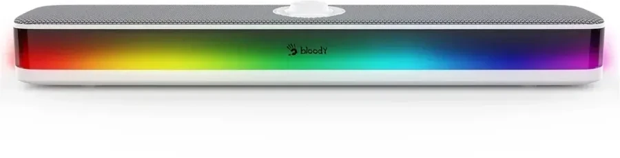 Саундбар Bloody S10, Bluetooth 5.3, RGB, 10W, белый — 2