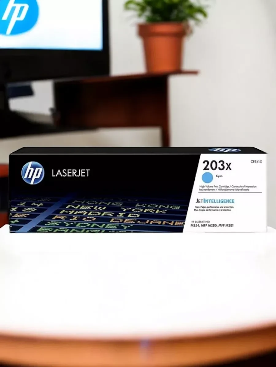 Картридж лазерный HP CF541X 203X, голубой — 5