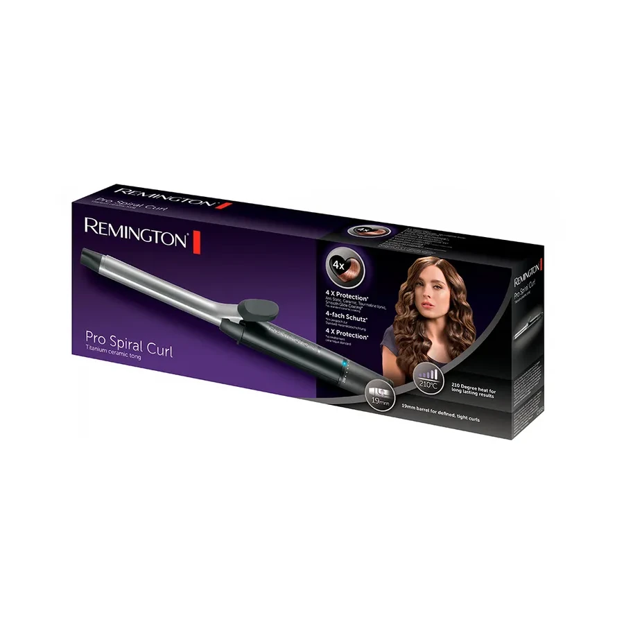 Плойка Remington CI5519, 19mm, 140-210°C, keramika, чёрный — 2