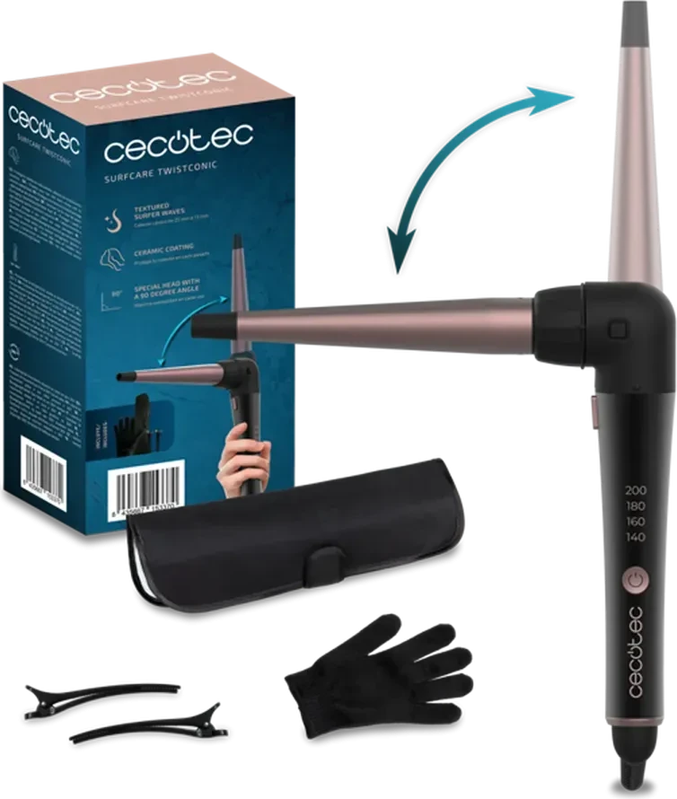 Плойка Cecotec SurfCare TwistConic черная