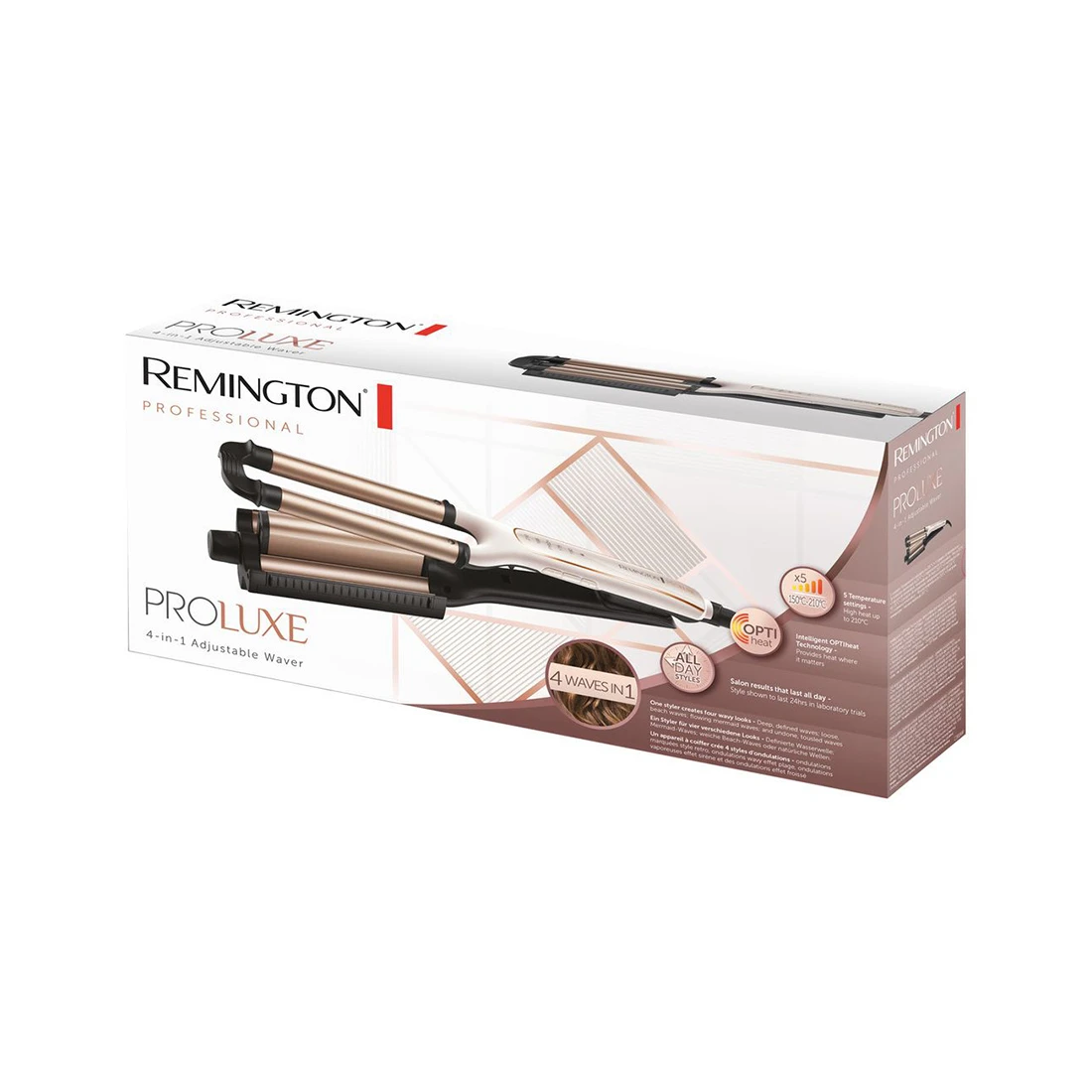 Плойка гофре Remington CI91AW золотая — 3