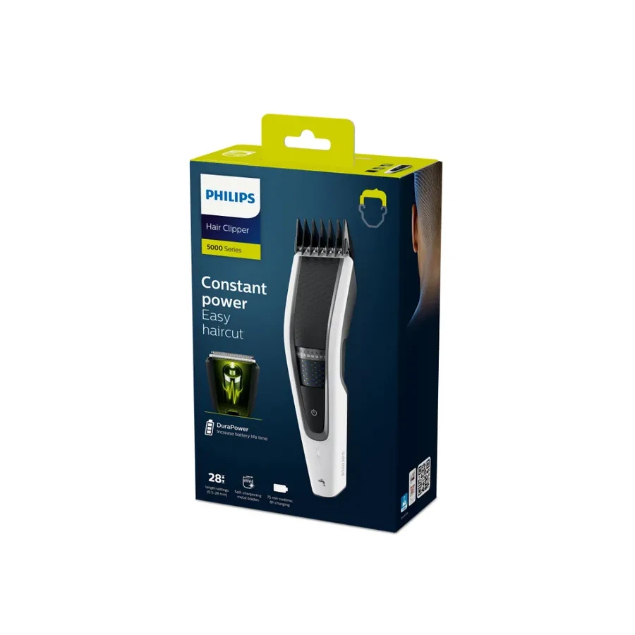 Машинка для стрижки Philips HC5610/15, 28 установок длины, белая — 3