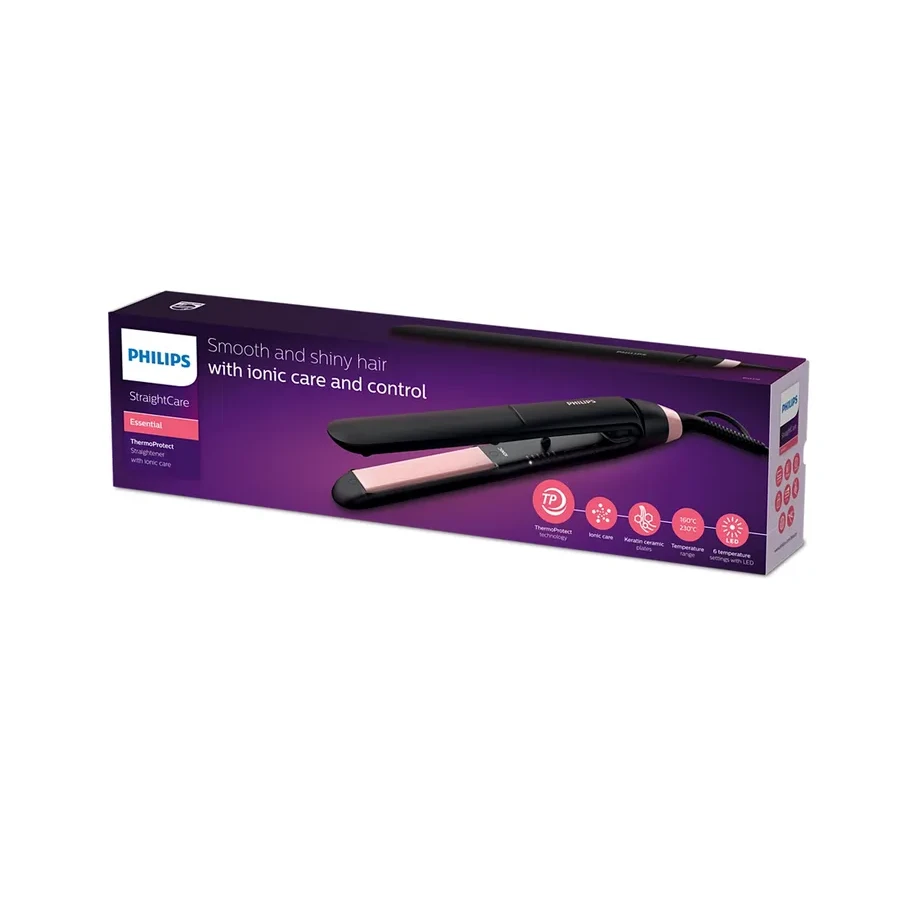 Выпрямитель для волос Philips BHS378/00, керамика+кератин, фиксатор пластин — 3