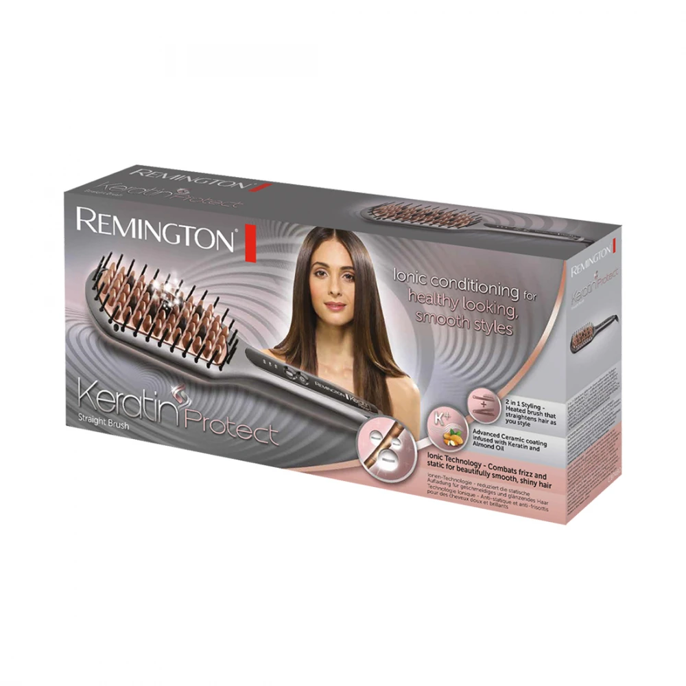 Расческа-выпрямитель Remington CB7480, 66W, 3 режима, керамика — 2