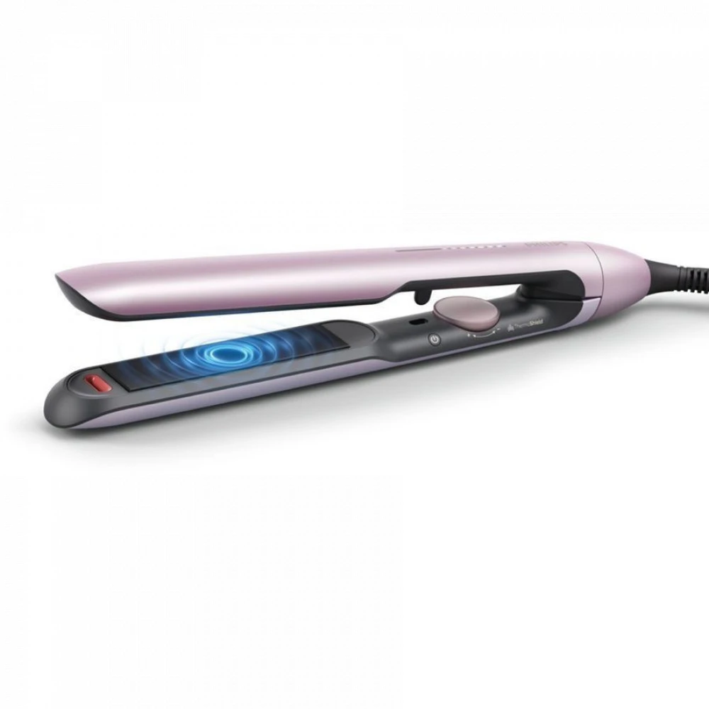 Выпрямитель Philips BHS530/00, 12 режимов, плавающие пластины, розовый — 4