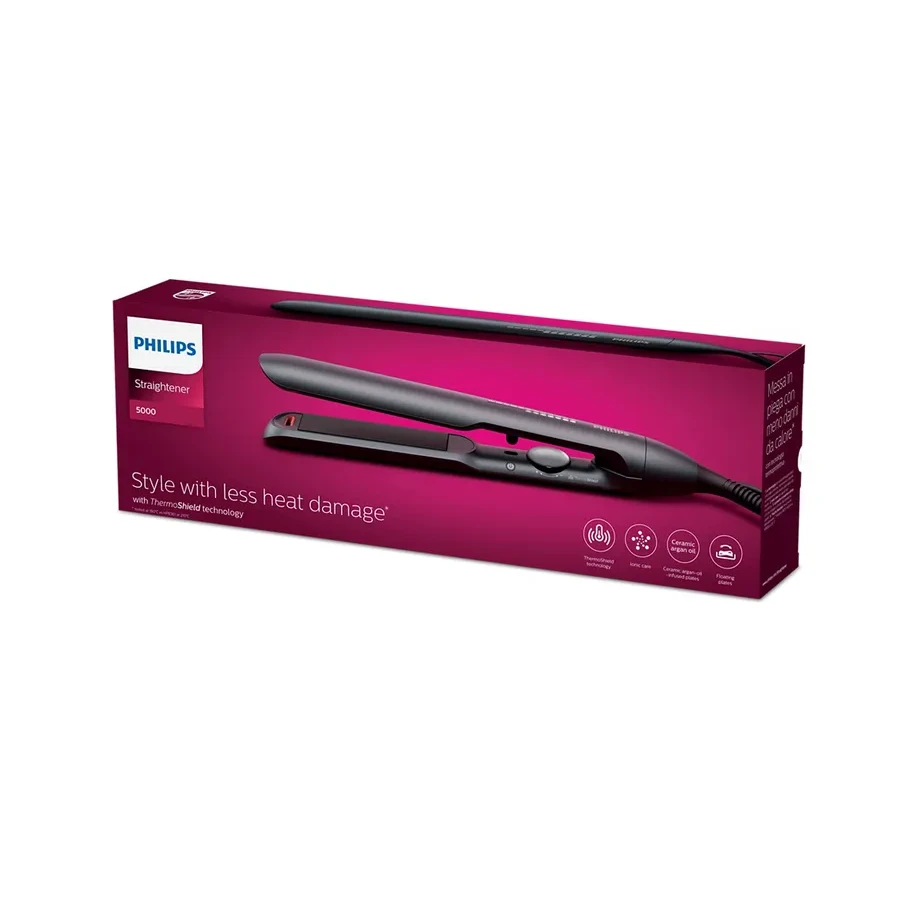 Выпрямитель Philips BHS510/00, керамика с аргановым маслом, черный — 3