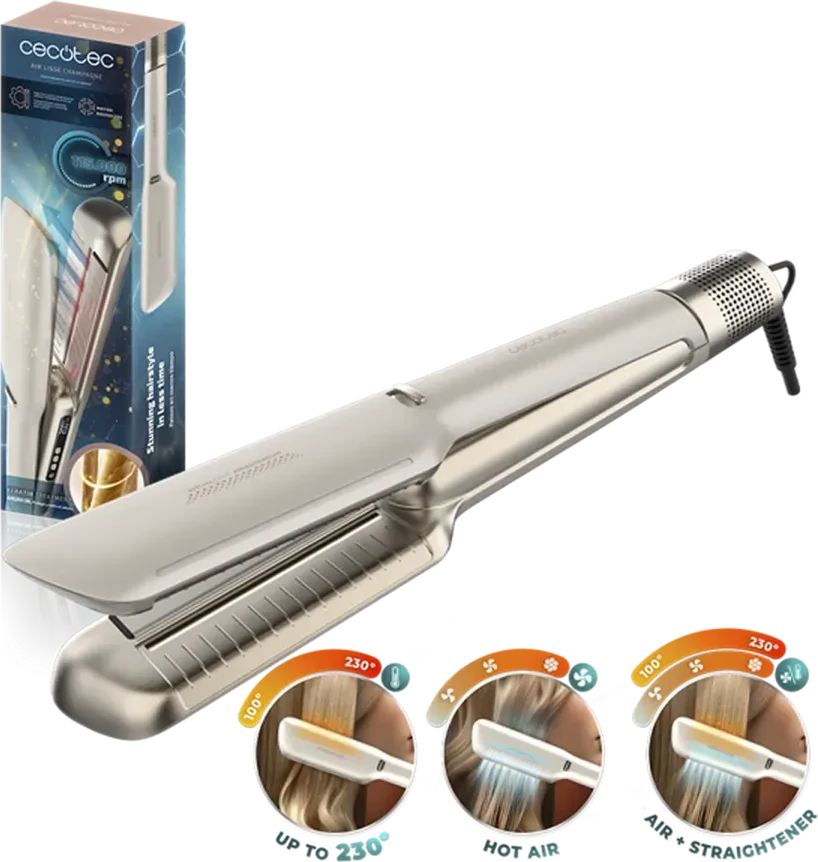 Vypryamitel Cecotec AirLisse Champagne, 25mm, bejave