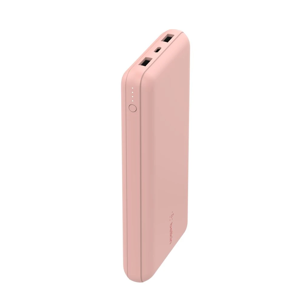 Внешний аккумулятор 20K POWER BANK, USB-A & C 15W, ROSE GOLD