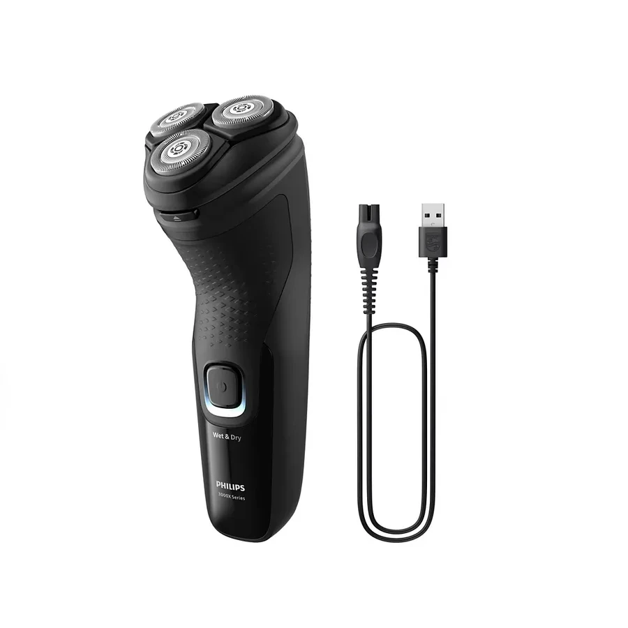 Электробритва Philips 3000X X3001/00, роторная, 4D, черная — 2
