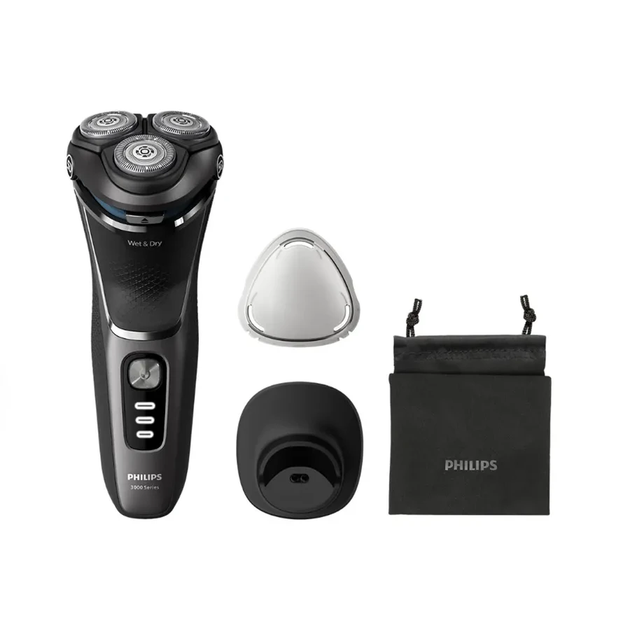 Электробритва Philips 3000 S3343/13, роторная, IPX7, черная