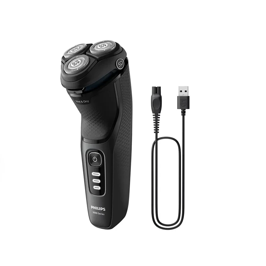 Электробритва Philips 3000 S3244/12, 9 Вт, Li-ion, черная — 2