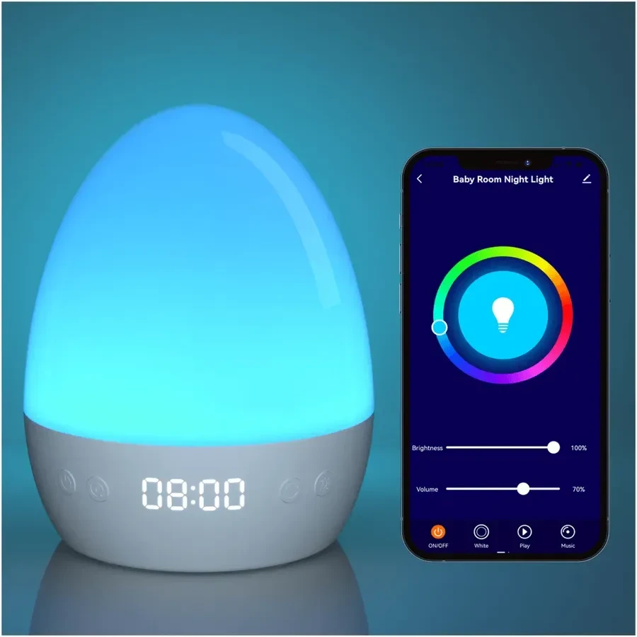 Часы-ночник Nitebird Baby Night Light с будильником — 2