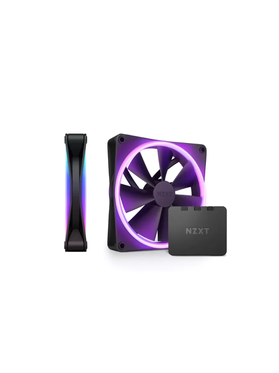Вентилятор 140mm F140RGB Duo, RGB, чёрный, 2 шт