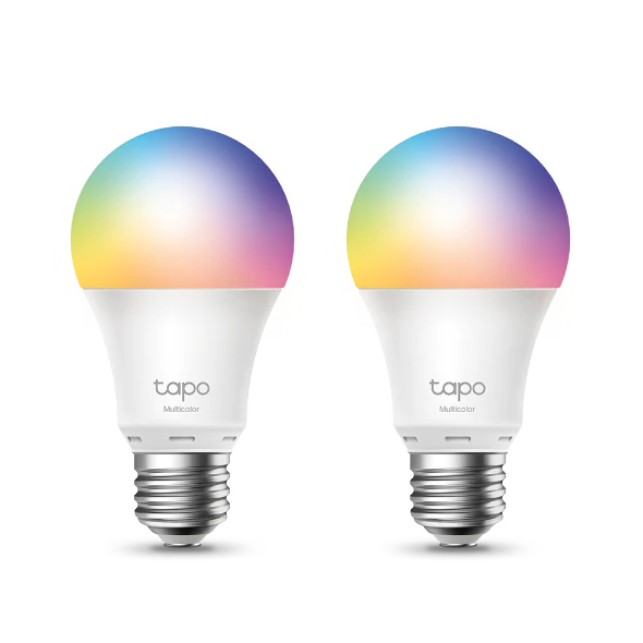 Умная диммируемая Wi-Fi лампа многоцветная Tapo L530E(2-pack) <Комплект из двух ламп, Цоколь E27, Экосистема Tapo, не нужен центр управления, Голосовое управление при помощи Маруся MRG, Яндекс Алиса, Amazone Alexa, Google Ассистент, IEEE 802.11b/g/n, 8.7